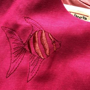 Talbots long linen dress worn once